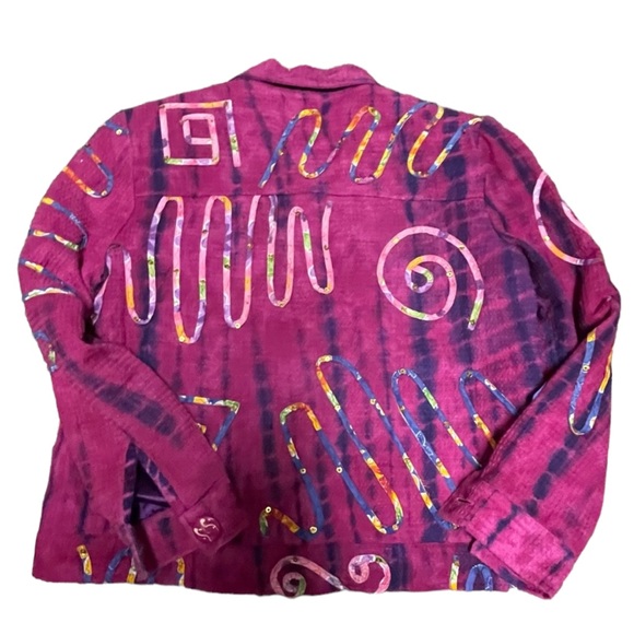 Jacket by Allure Petite Medium.   BL/RD1 - Picture 2 of 2